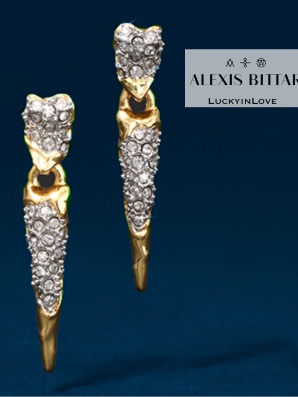 ALEXIS BITTAR • Solanales Crystal Spear Drop Earrings